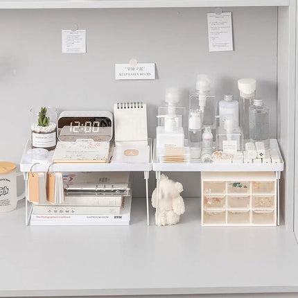 Kitchen Cupboard Organizer Shelf Space Saving Cabinet Foldable Storage Rack Spice Jars Spice Rack Bathroom Kitchen Accessories