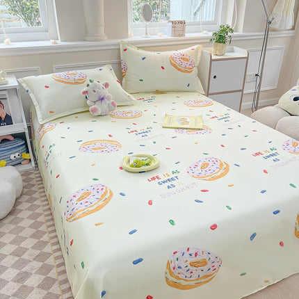 1 printed sheet floral Nordic style Single Double bedding Single Student dormitory bedding (pillowcase not included)
