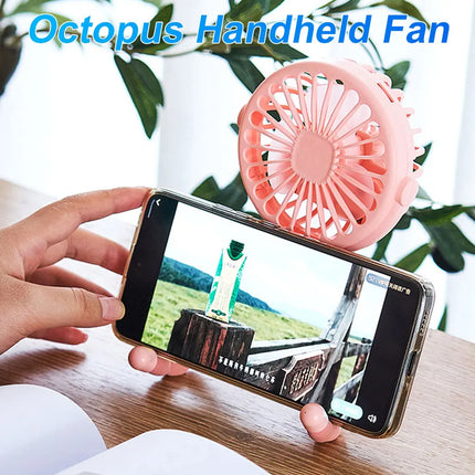Portable Oscillating Pram Fan Mini Handheld Personal Car Seat Baby Fan with Flexible Tripod Clip-on USB Battery Operated