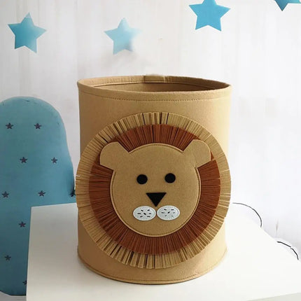 Cartoon Animal Felt Storage Basket