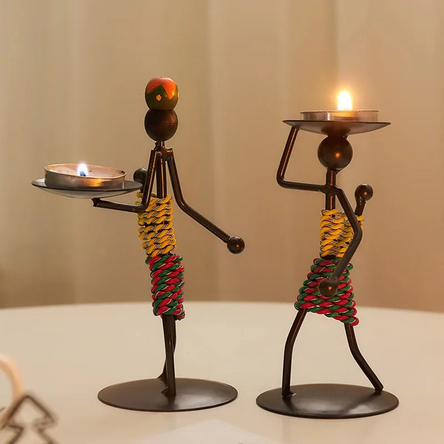 Vintage Metal Tealight Candle Holder