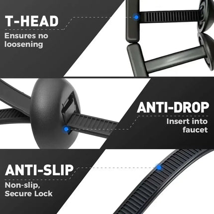 Multi-purpose nylon universal cable tie buckle Self-locking cable tie buckle Installation-free Cable tie universal UV-resistant