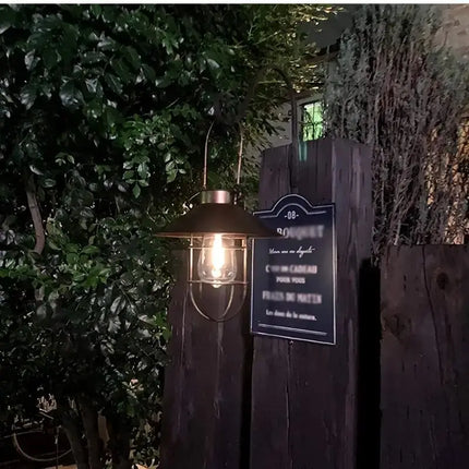 Vintage Solar Lantern Outdoor Hanging Light