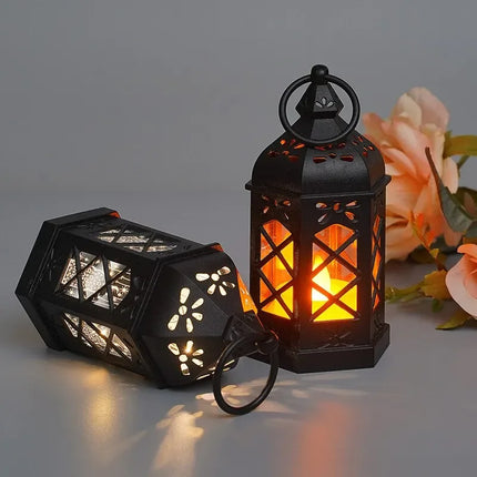 Retro Hexagonal LED Lantern