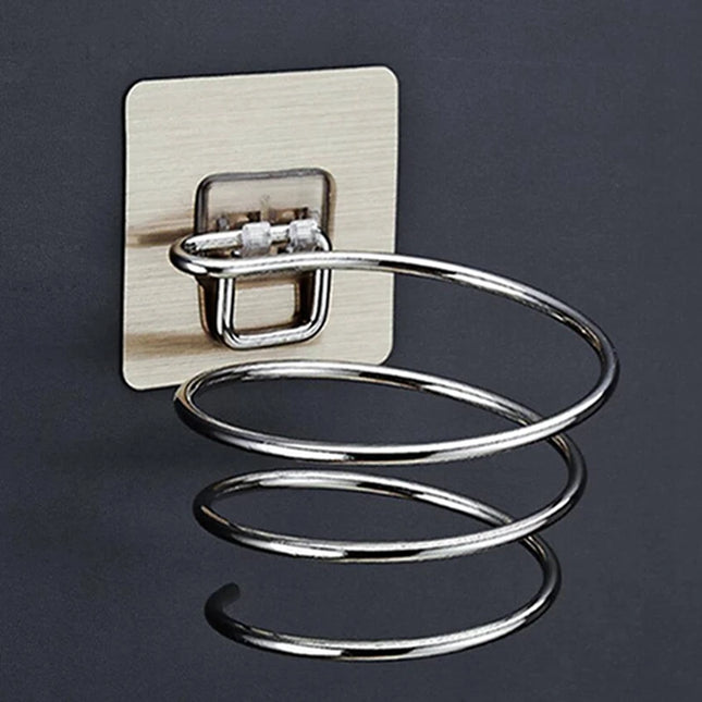 Wall Mounted Stainless Hair Dryer Holder Rack