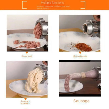 Heavy Duty Hand Operated Manual Kitchen Meat Mincer Noodles Grinder Sausage Filler Fruit Vegetable Beef Sausage Pasta Maker New