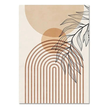 Bohemian Light-colored Canvas Block Prints