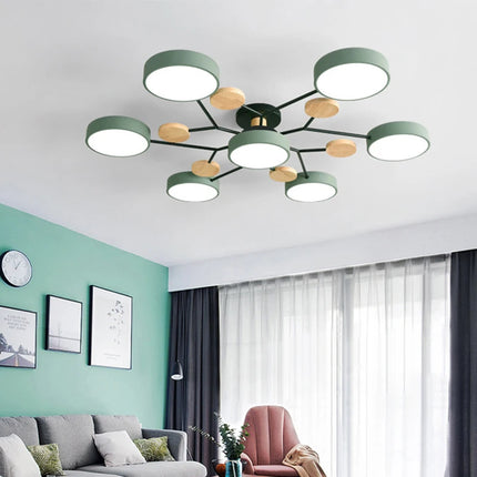 Modern LED Chandelier with 3 Colors