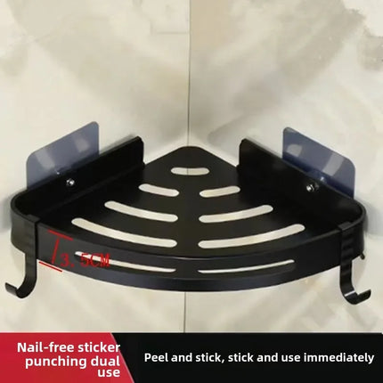 No-Drill Aluminum Shower Shelf