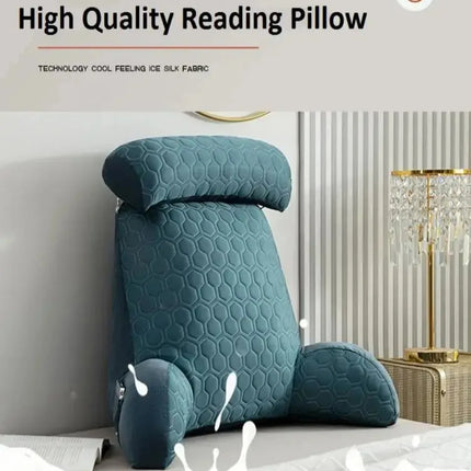 Reading Comfort Pillows Washable Standard Bed Pillow Bedroom Simple Cooling Back Pad Living Room Summer Cool Silk Latex Pillow