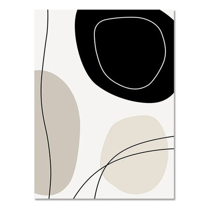 Abstract Boho Geometric Canvas Art Print