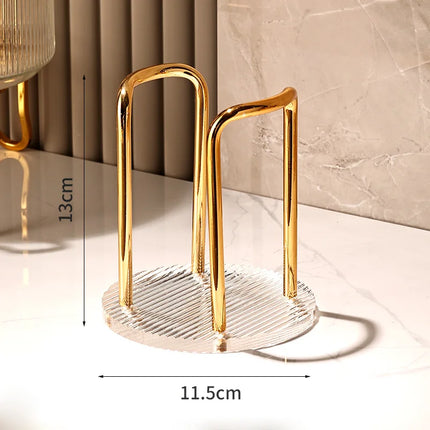 1PCS living room luxury disposable cup dispenser storage rack, water cup holder with long stick cup display rack  home storage