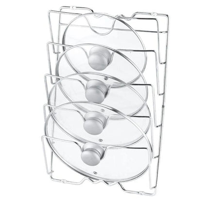 Kitchen Organizer Rack Wall Hanging Pot Cover Rack Five-Layer Pot Lid  Metal Rust-Free Multifunctional Rack Pot Lid Storage Rack