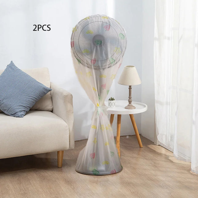 Colorful Waterproof Fan Dust Cover for Home Storage Bag Home Stand Fan Protective Cover Case Fan Safety Cover 2 Size
