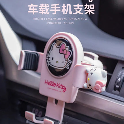 Hello Kitty Cell Phone Car Bracket Car Fragrance Air Vents Suction Cup Support Car Ornaments Car Fragrance Car Decoration