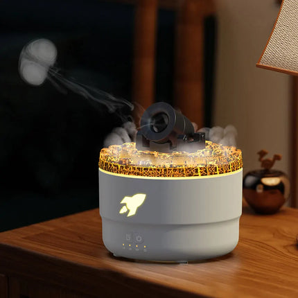 Volcanic Crack Light Cannons Humidifier Aroma Diffuser Cannon Blast Turret Aromatherapy Humidifier Air Humidifier for Bedroom