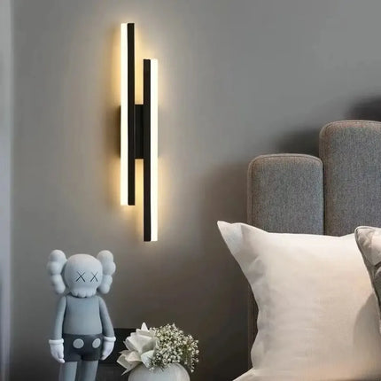 Modern LED Wall Lamp Copper Pipe Sconce