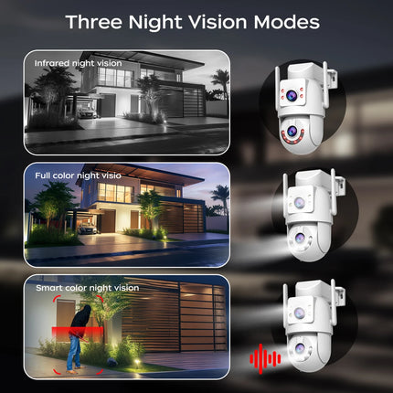4K 8MP Wifi PTZ Camera AI Tracking