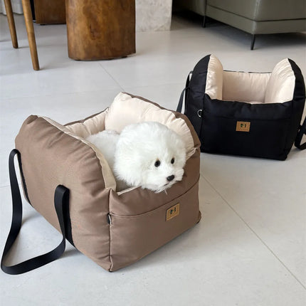 Dog Car Seat with Safety Belt Four Season Universal Pet Ooster Nest Cushion Washable Dogs Cats Sofa Bedding Travel Mattress