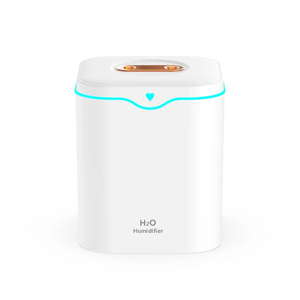 2000ml Large Capacity Double Spray Port Air Humidifier USB Silent Aromatherapy Diffuser Cool Mist Maker for Bedroom Home Office