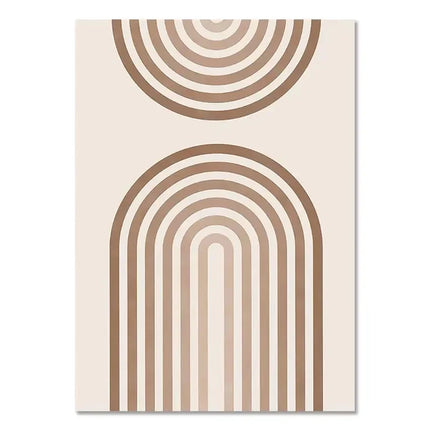 Bohemian Light-colored Canvas Block Prints