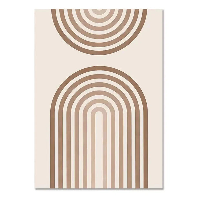 Bohemian Light-colored Canvas Block Prints