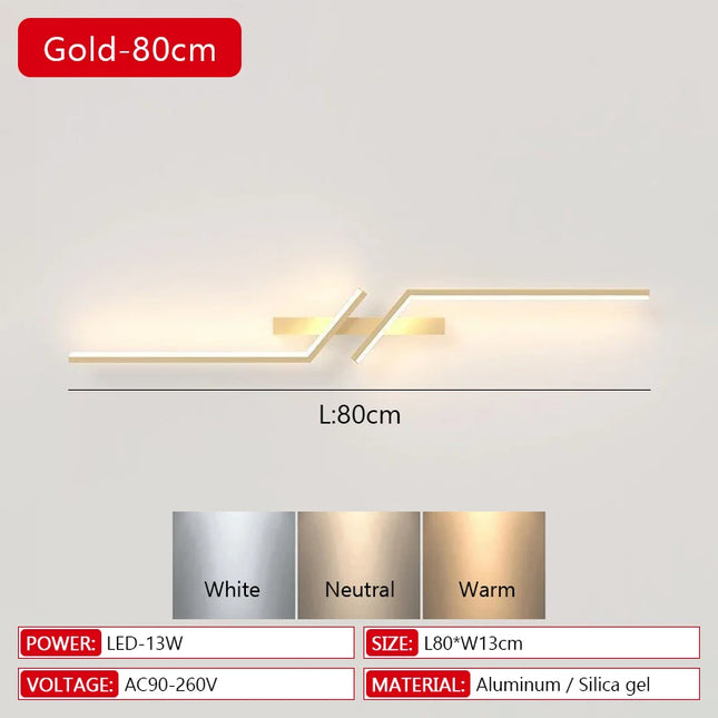 Modern LED Wall Lamp Minimalist 13W-18W Sconce