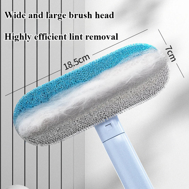 Pet Hair Remover for Furniture Carpet, Reusable Sticky Lint Roller & Fur Brush - Cat Dog Hair Removal Tool for Couch Bedding
