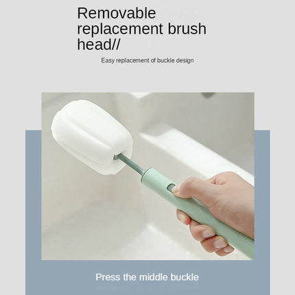 Removable Sponge Baby Cup Bottle Brush Kitchen Cleaning Tool Bottle Cleaning Cleaning Brush  ершик для бутылок