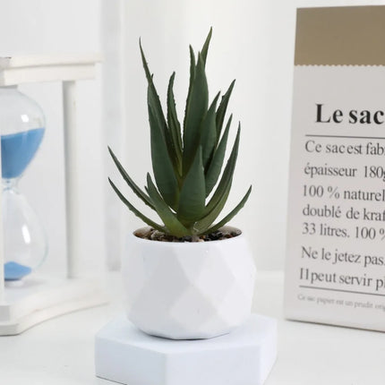 Mini Artificial Succulent Bonsai Plants