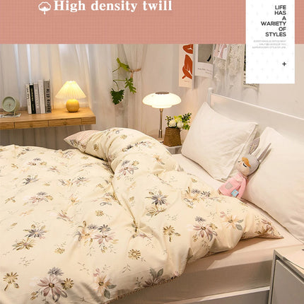 100% Cotton Duvet Cover Double Size Duvet Cover 200x230 Skin friendly Breathable Active Flower Print Pillow Cover Buy separately