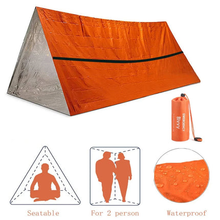 2-Person Emergency Tent Shelter Bivy Kit