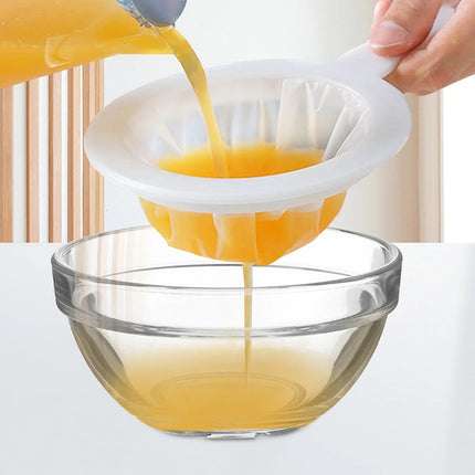 Reusable Mesh Kitchen Nylon Ultra Fine Filter Mesh Strainer Spoon Sieve Soy Milk Juice Coffee Food Filter Kitchen Colander