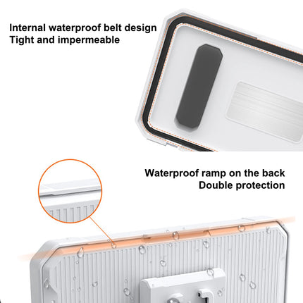 Adjustable Waterproof Shower Phone Holder 360 Degree Rotation Wall Mirror Mount Mobile Phone Holder for Bathroom Bathtub Kitchen