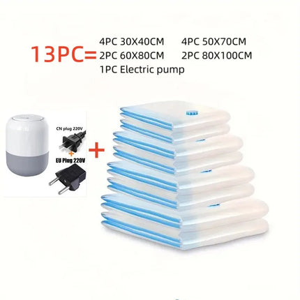 Vacuum Storage Bags More Space Save Compression Travel Seal Zipper for Clothes Pillows Bedding Closet Home Organizer