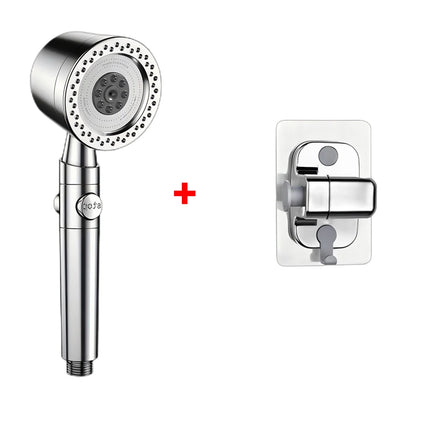 5 Modes Spray Water Saving Shower Head ABS Handheld Spa Showerheads Large Flow Portable Bathroom Filter Shower Faucet Nozzle Set