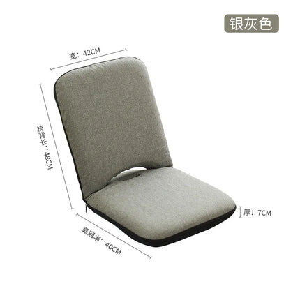 Lazy Sofa Foldable Tatami Floor Chair High Back Support Lounger Multi-Functional Reading Seat Ergonomic Bay Window Bed Seat