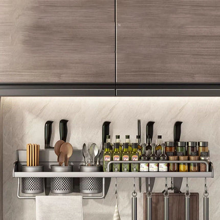 Kitchen Spice Storage Knives Holder Knife Stand Spice Rack Organizer Knives Holder Spoon and Chopsticks Rest Hanging Organizers