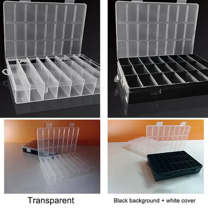 24-Grid Plastic Storage Box