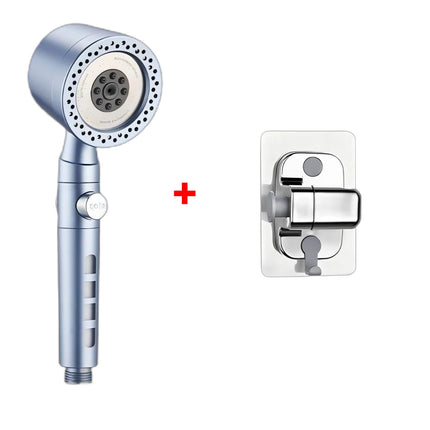 5 Modes Spray Water Saving Shower Head ABS Handheld Spa Showerheads Large Flow Portable Bathroom Filter Shower Faucet Nozzle Set