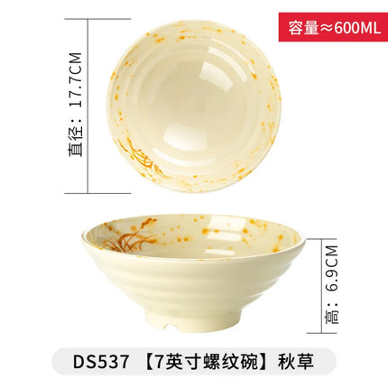 Melamine Japanese Style Noodle Soup Bowl