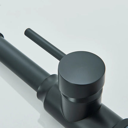 Black Spring Pull Down Kitchen Faucets Stream Spray Head Hot Cold Water Tap Stainless steel Rotation Kitchen Mixer Tap Crane