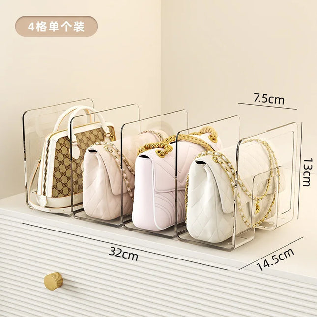 Acrylic Handbag Storage Rack Organizer