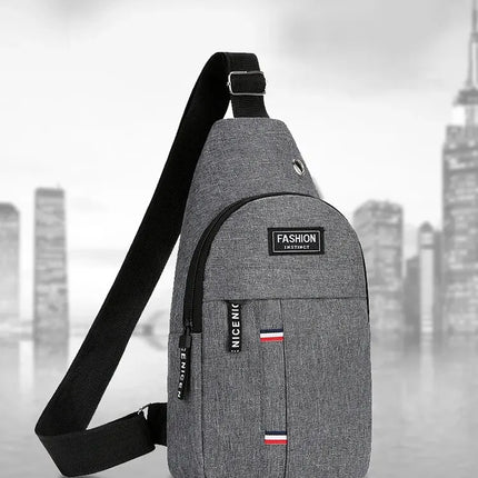 Chest Bag Men's One Shoulder Crossbody Bag Large Capacity Outdoor Sports And Leisure Fashion Small Shoulder Bag Large Capacit