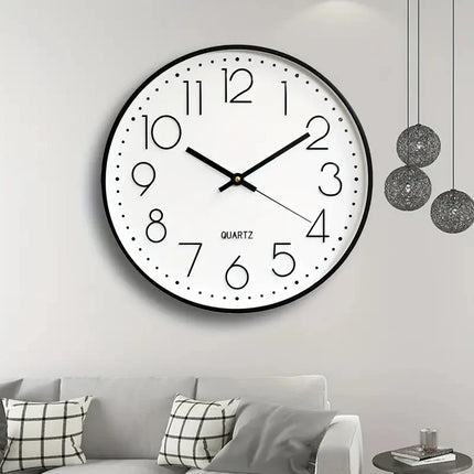 8 Inch Mute Digital Quartz Wall Clock