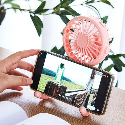 Portable Oscillating Pram Fan Mini Handheld Personal Car Seat Baby Fan with Flexible Tripod Clip-on USB Battery Operated