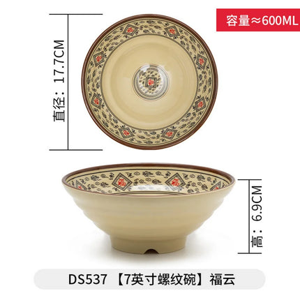 Melamine Japanese Style Noodle Soup Bowl