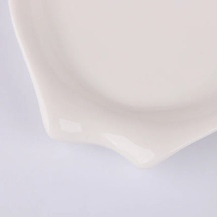 Creative Heart Shaped Ceramic Spoon Rest Pad Coffee Spoon Holder Soup Ladle Rack Kitchen Utensils Tableware Organizer