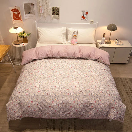 100% Cotton Duvet Cover Double Size Duvet Cover 200x230 Skin friendly Breathable Active Flower Print Pillow Cover Buy separately