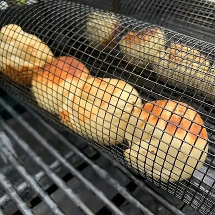 Stainless Steel BBQ Grill Cage Outdoor Tool